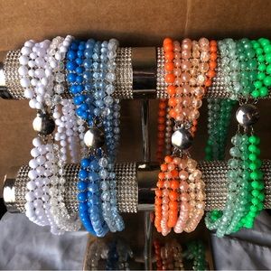 Vintage multi strand necklaces retro style